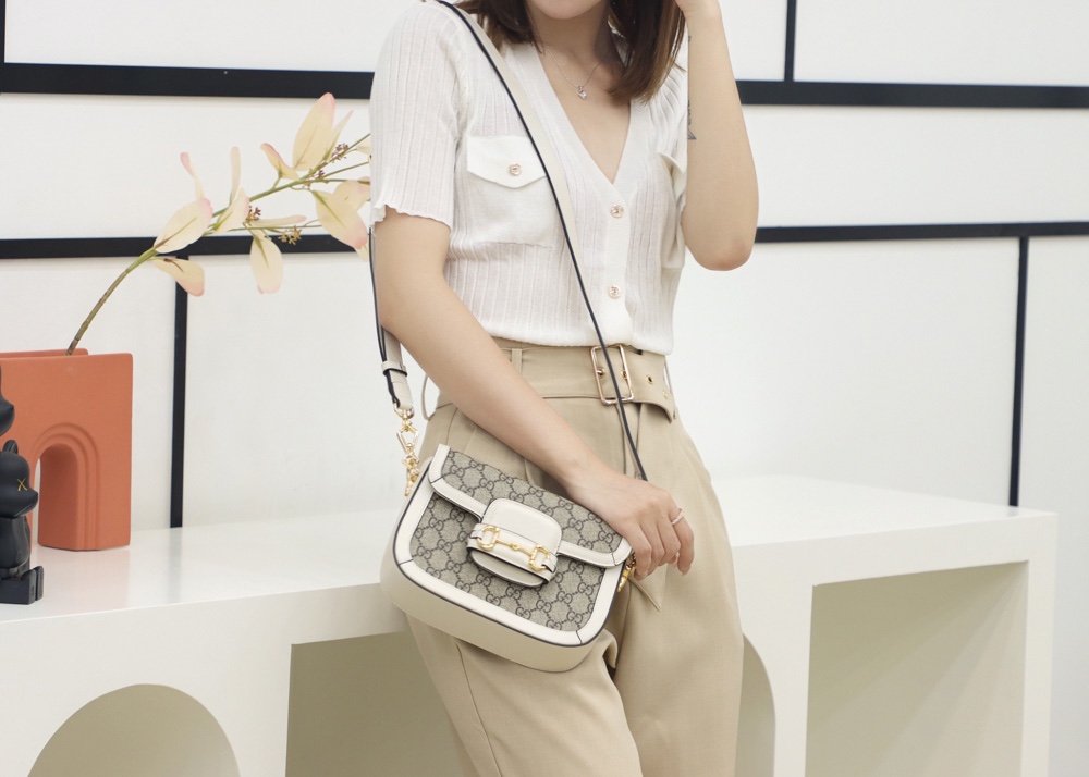 Gucci 马衔扣1955系列迷你马鞍包 658574 HUHHG 9759