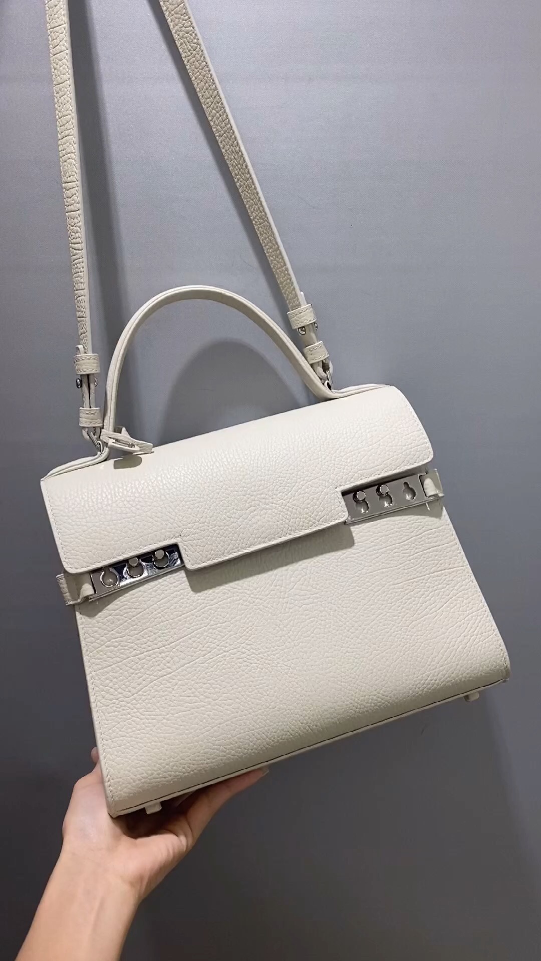 Louis Vuitton Delvaux original leather [Delvaux] Tempete MM cow neck pattern leather