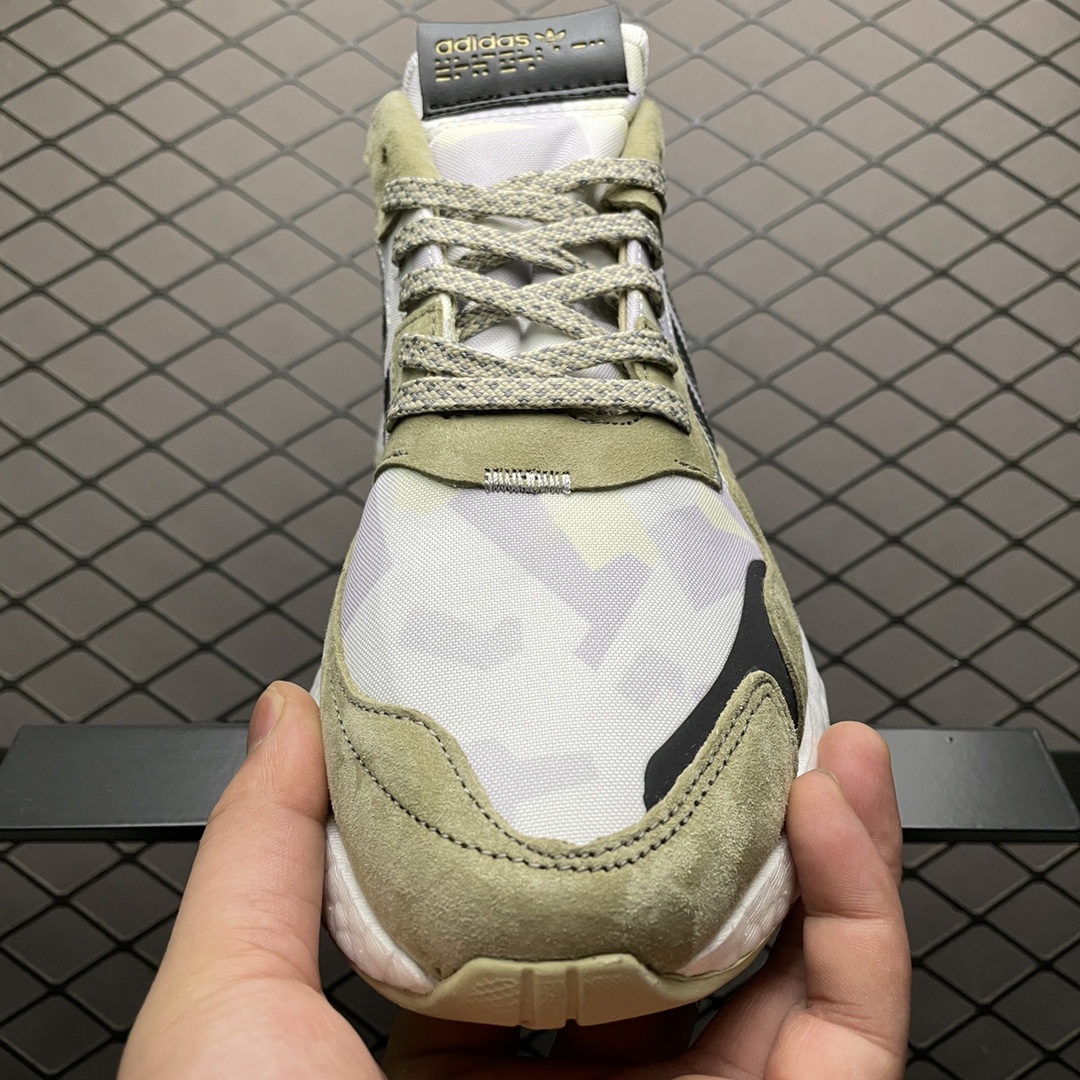 180 AD 阿迪 Nite Jogger Boost 夜行者爆米花大底复古跑鞋 FW4394