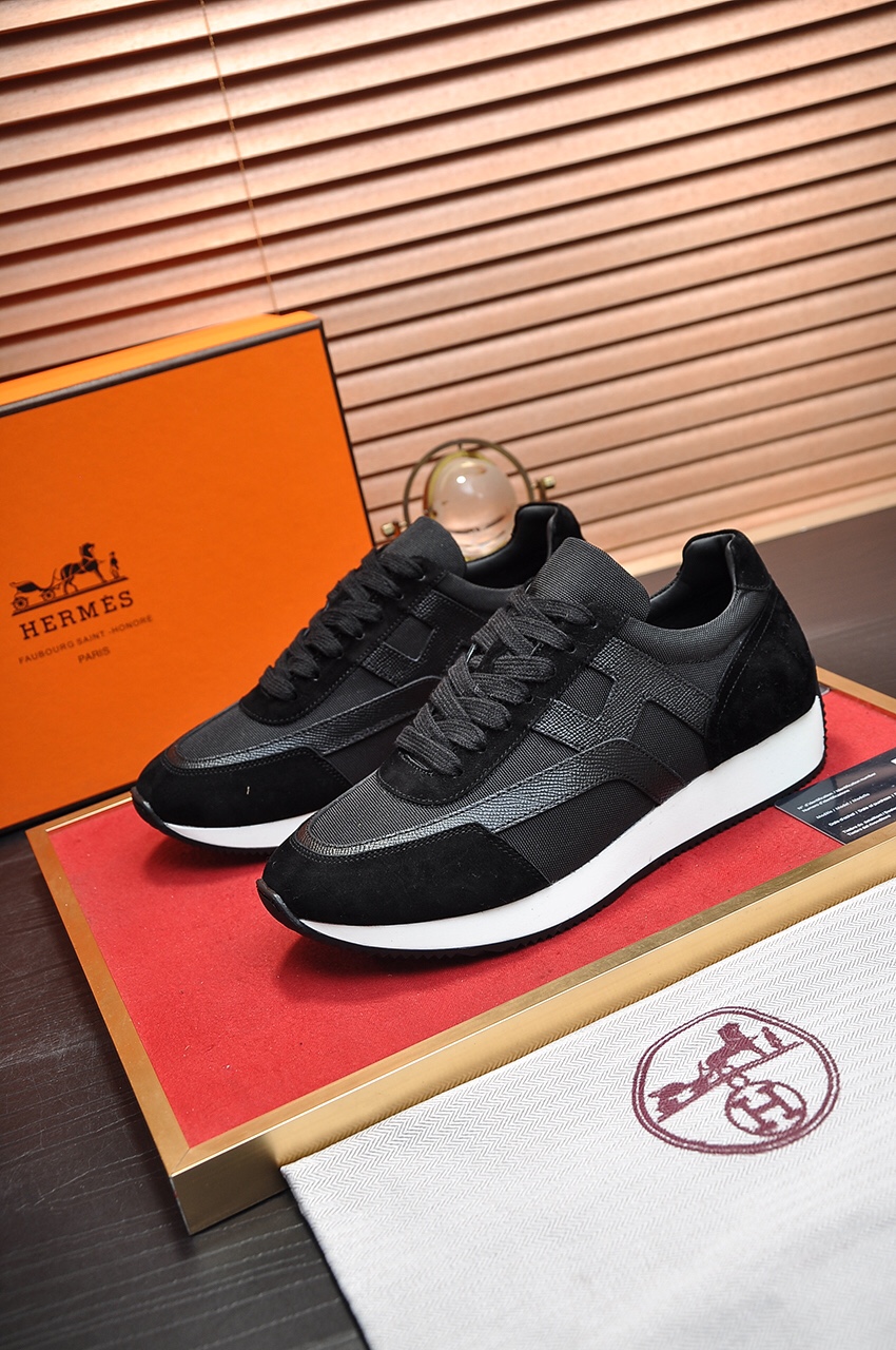 Hermès Leather Sneakers Luxury Couple Style Designer Shoes Unisex 3 i1618512217 1676 1