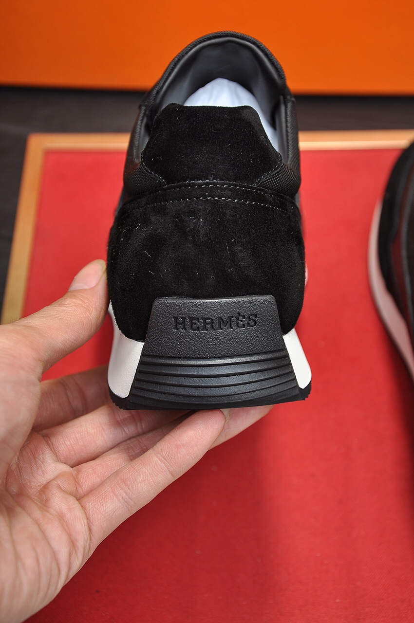 Hermès Leather Sneakers Luxury Couple Style Designer Shoes Unisex 9 i1618512217 3324 7