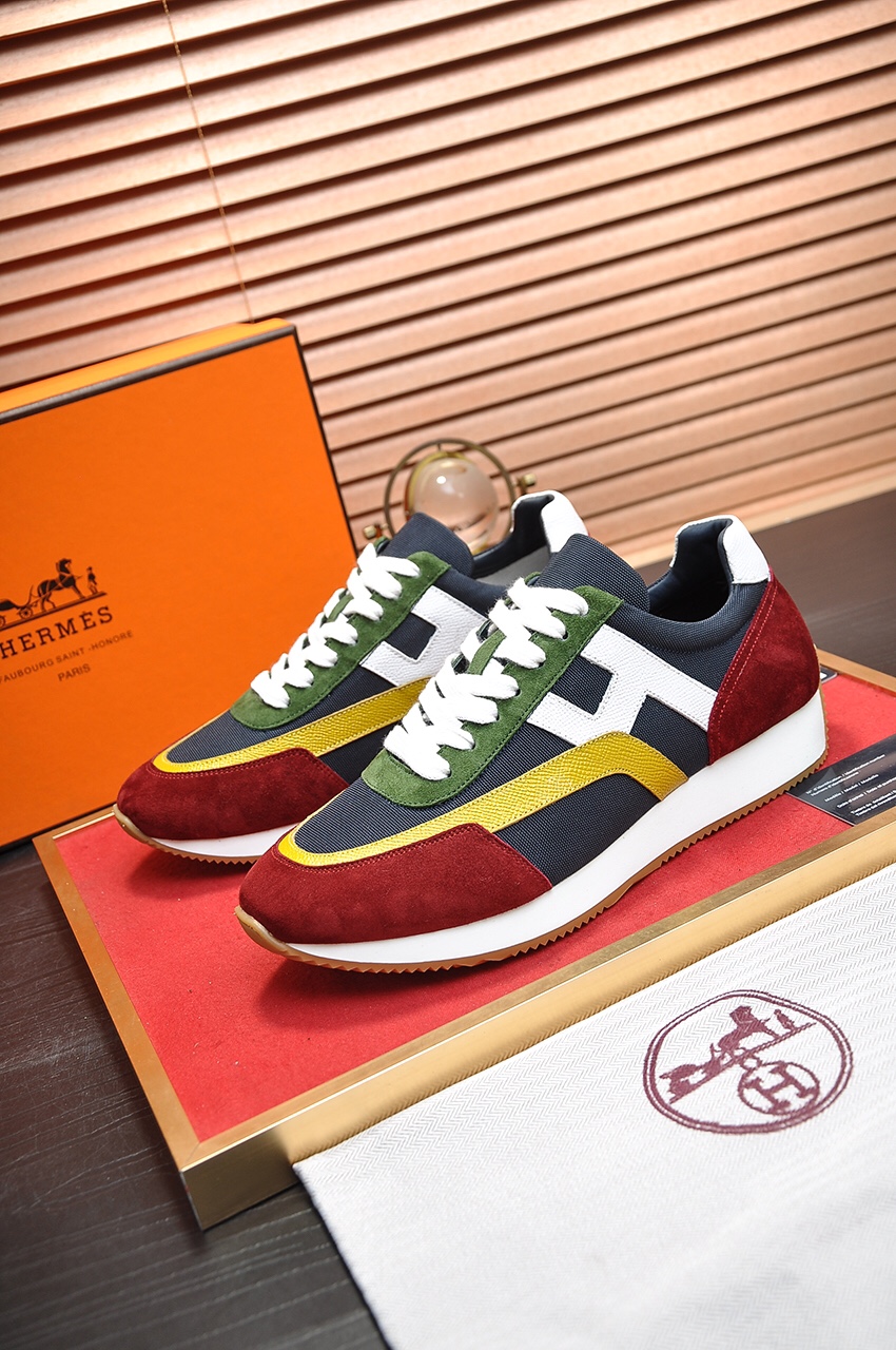 Hermès Men's and Women's Leather Sneakers - Premium Quality & Style 4 i1618512286 7868 2