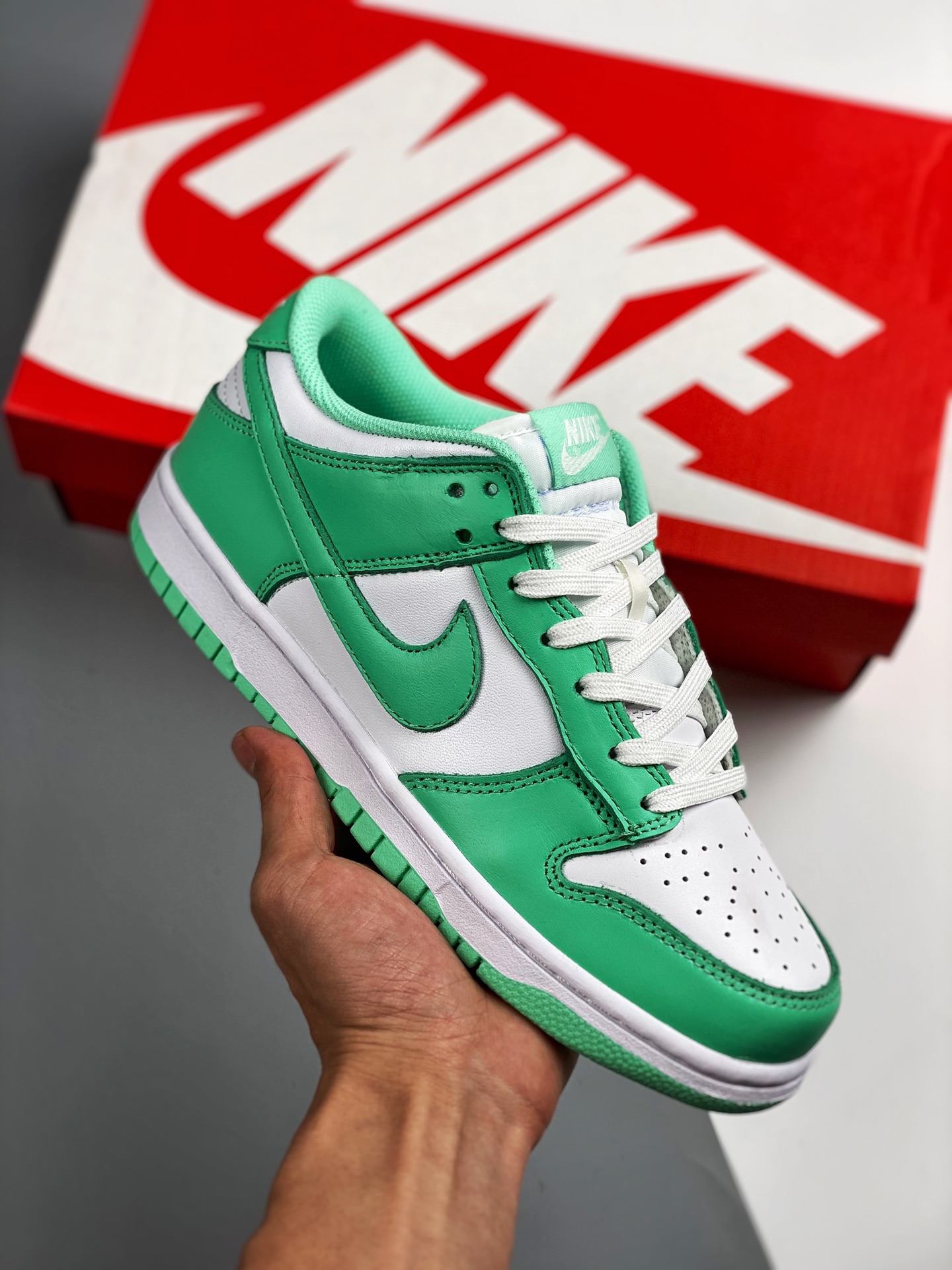 Nk Dunk SB Low "Green Glow" Tiffany, fotos reales de envío, calidad de nivel de empresa, limpieza, bordado eléctrico, c…