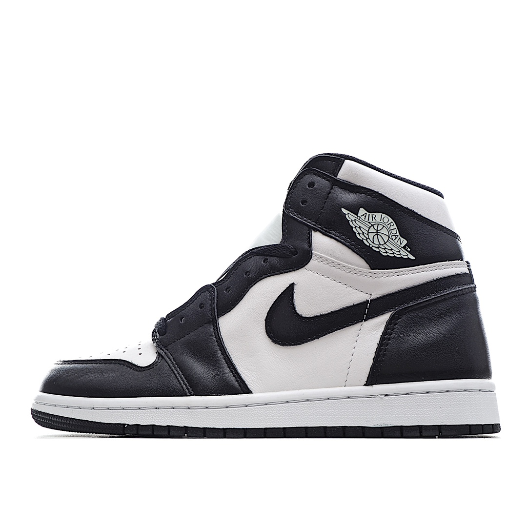 全头层 H0  Air Jordan 1 Retro High OG 黑白熊猫 奥利奥