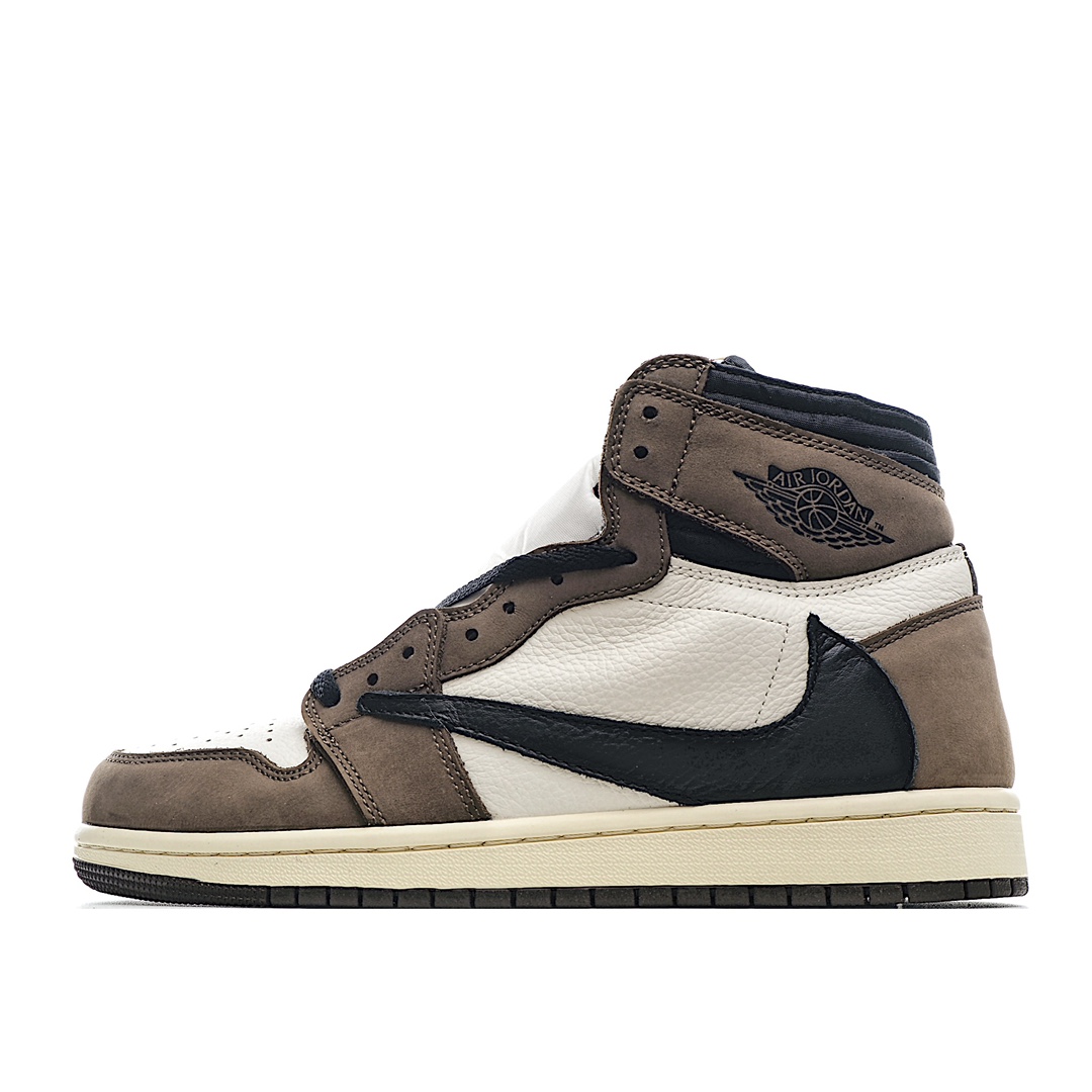 全头层 H5  Travis Scott x Air Jordan 1 Retro High OG “Cuctus Jack” 反向钩倒钩全新开发 原鞋比对匹配率98%原楦原纸板开发 极致一眼正品既视感原厂手抓纹皮料 承诺百分百一致原鞋鞋面清洁度最高QC检验标准 控制溢胶飞翼3D高频深度立体 全市场仅此一家鞋盒、防尘纸 均采购来自原厂