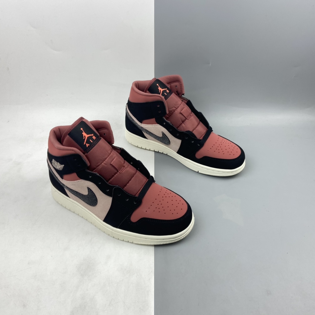 P260 Air Jordan 1 Mid AJ1 乔1 中帮百搭休闲运动板鞋 BQ6472-202