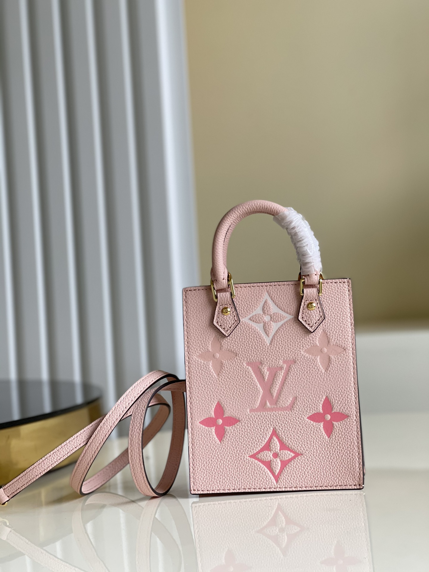 Louis Vuitton LV Sac Plat Bags Handbags Pink Summer Collection M80449