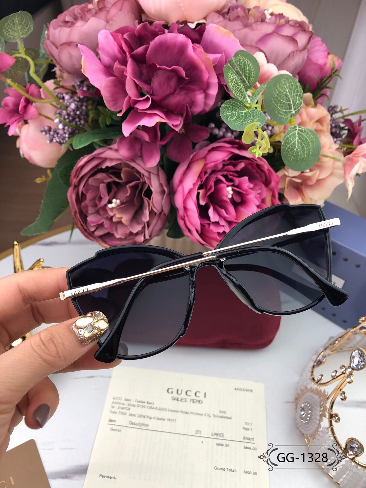 .意大利古奇-GUCCI.宝丽来树脂
