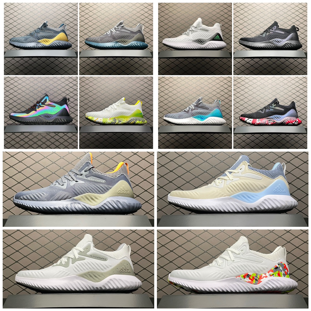 180 AD 阿迪 AlphaBounce Beyond m 阿尔法网面鸳鸯休闲跑步鞋 B89099