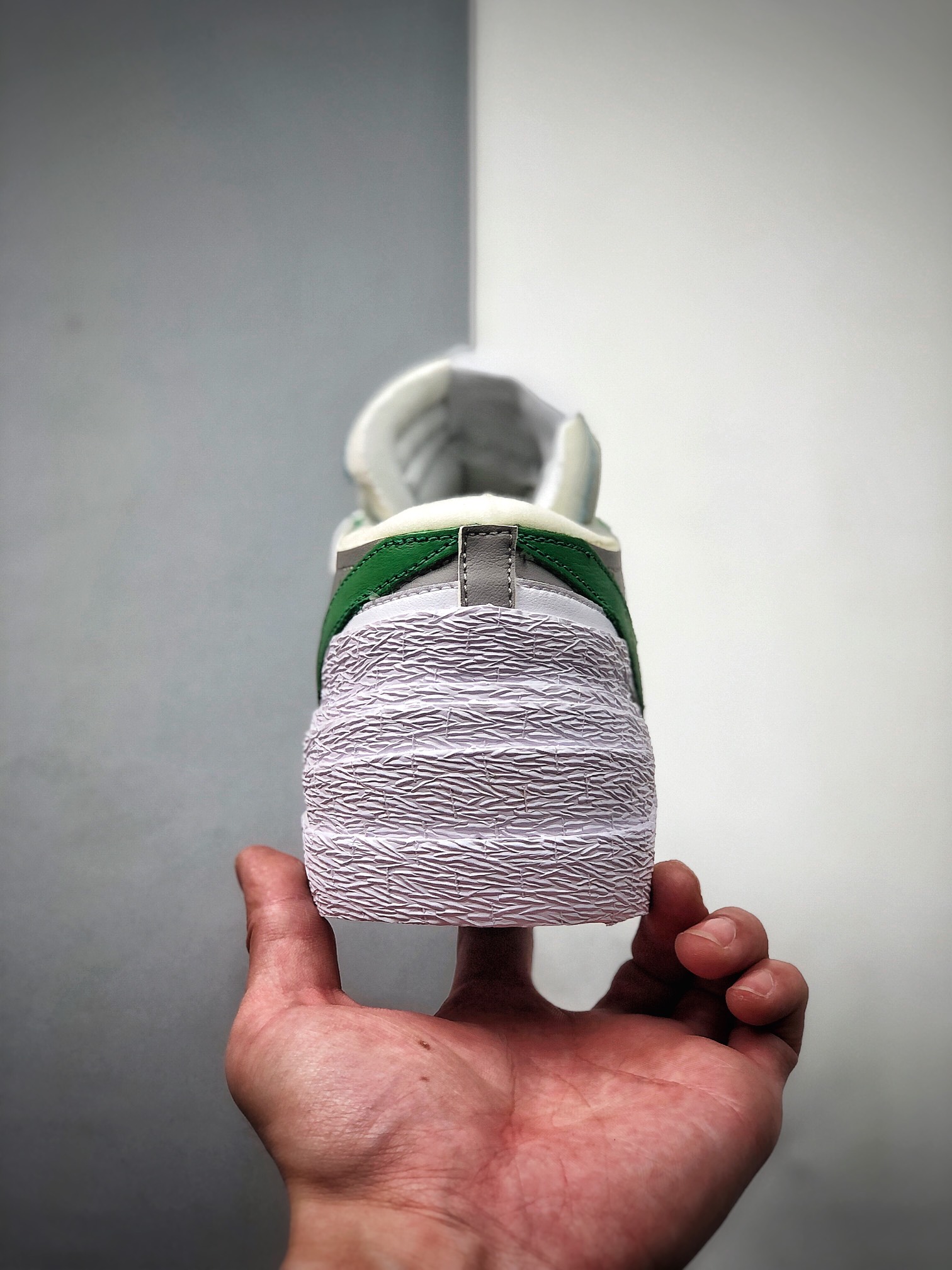 360 SACAI x Nike Blazer Low”MClassic Green”重叠设计前卫开拓者低帮百搭板鞋  DD1877-001