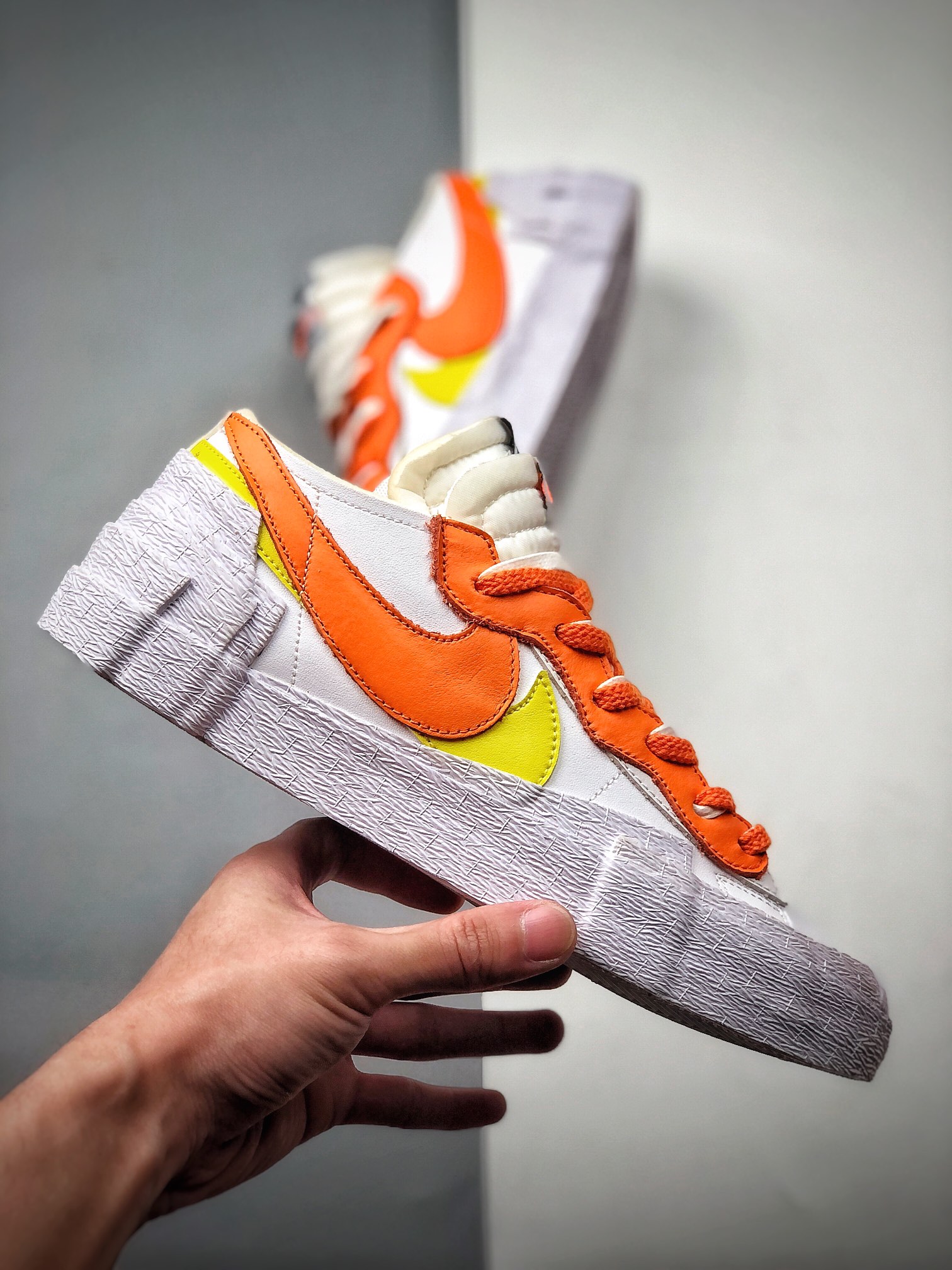 360  SACAI x Nike Blazer Low”MClassic Green”重叠设计前卫开拓者低帮百搭板鞋  DD1877-100