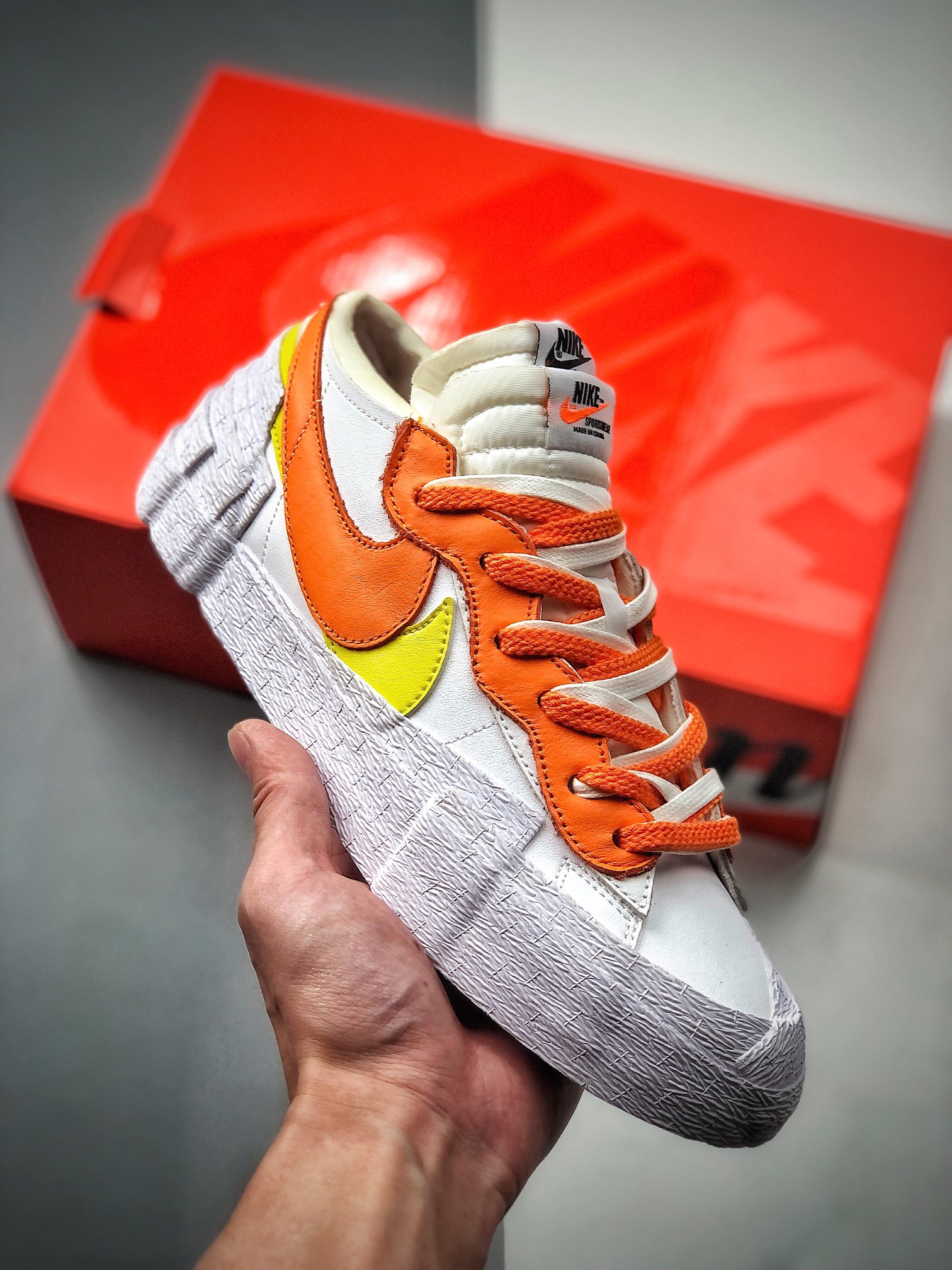 360  SACAI x Nike Blazer Low”MClassic Green”重叠设计前卫开拓者低帮百搭板鞋  DD1877-100