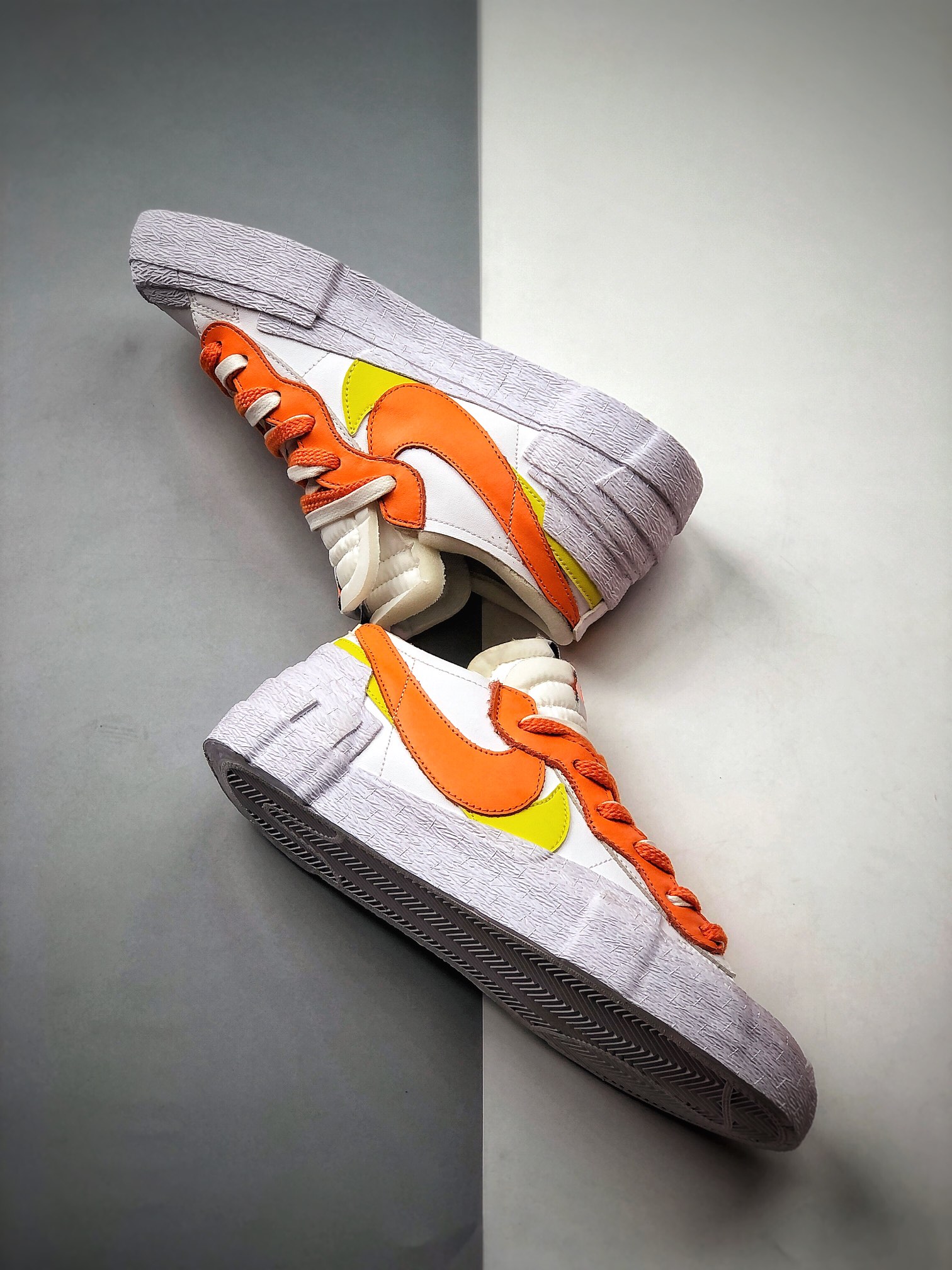 360  SACAI x Nike Blazer Low”MClassic Green”重叠设计前卫开拓者低帮百搭板鞋  DD1877-100