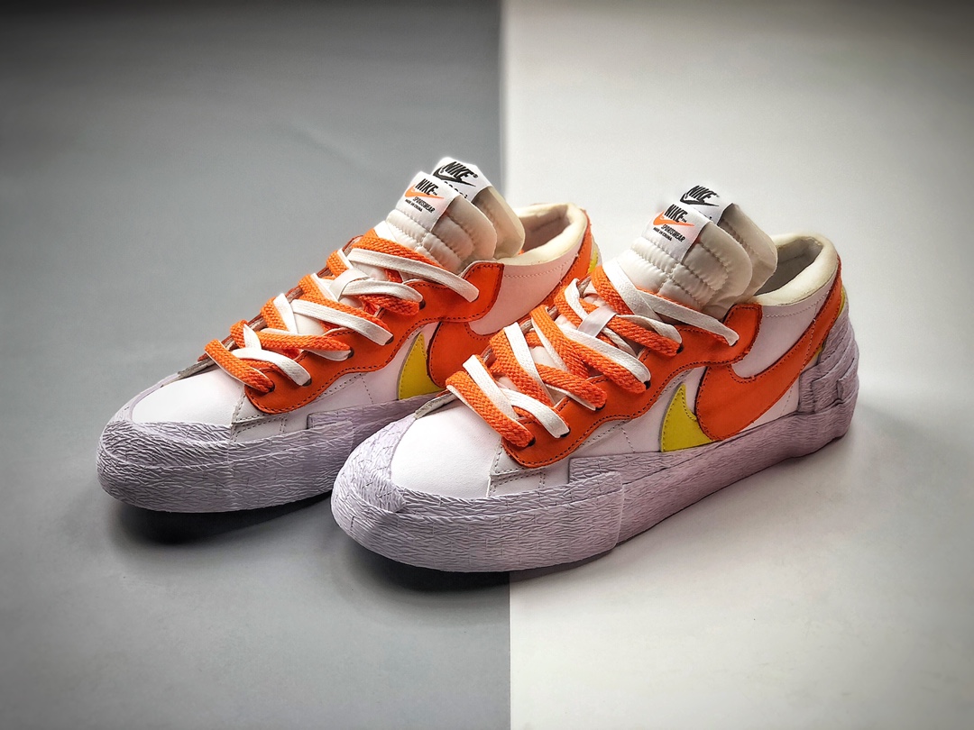 360  SACAI x Nike Blazer Low”MClassic Green”重叠设计前卫开拓者低帮百搭板鞋  DD1877-100
