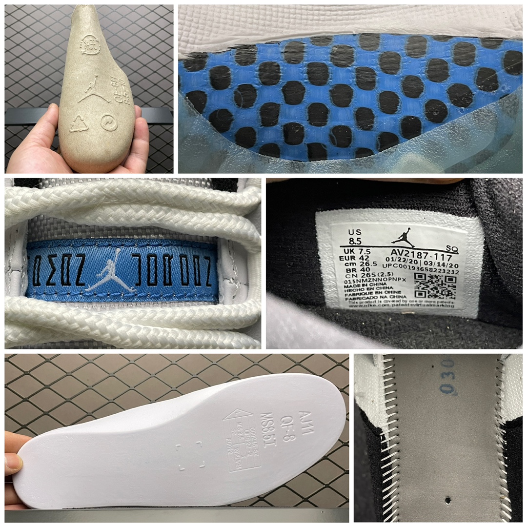 450 纯原版本 Air Jordan 11 Retro Low  ”Legend Blue” AJ11乔11 传奇蓝 低帮男子文化篮球鞋 AV2187-117