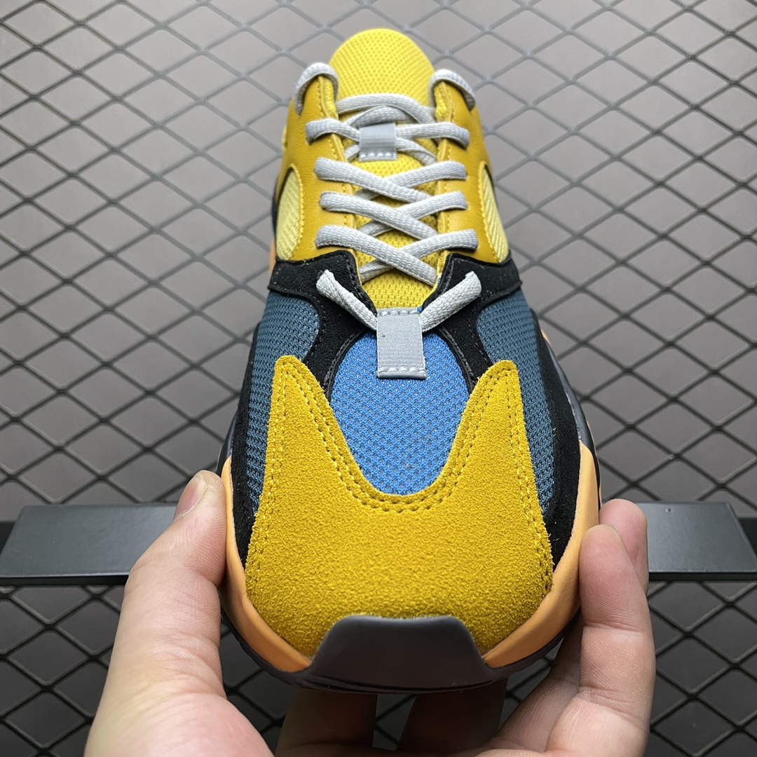 450 纯原版本 AD 阿迪YEEZY 椰子700 ” Sun ” 新配色 太阳 橙黄 GZ6984