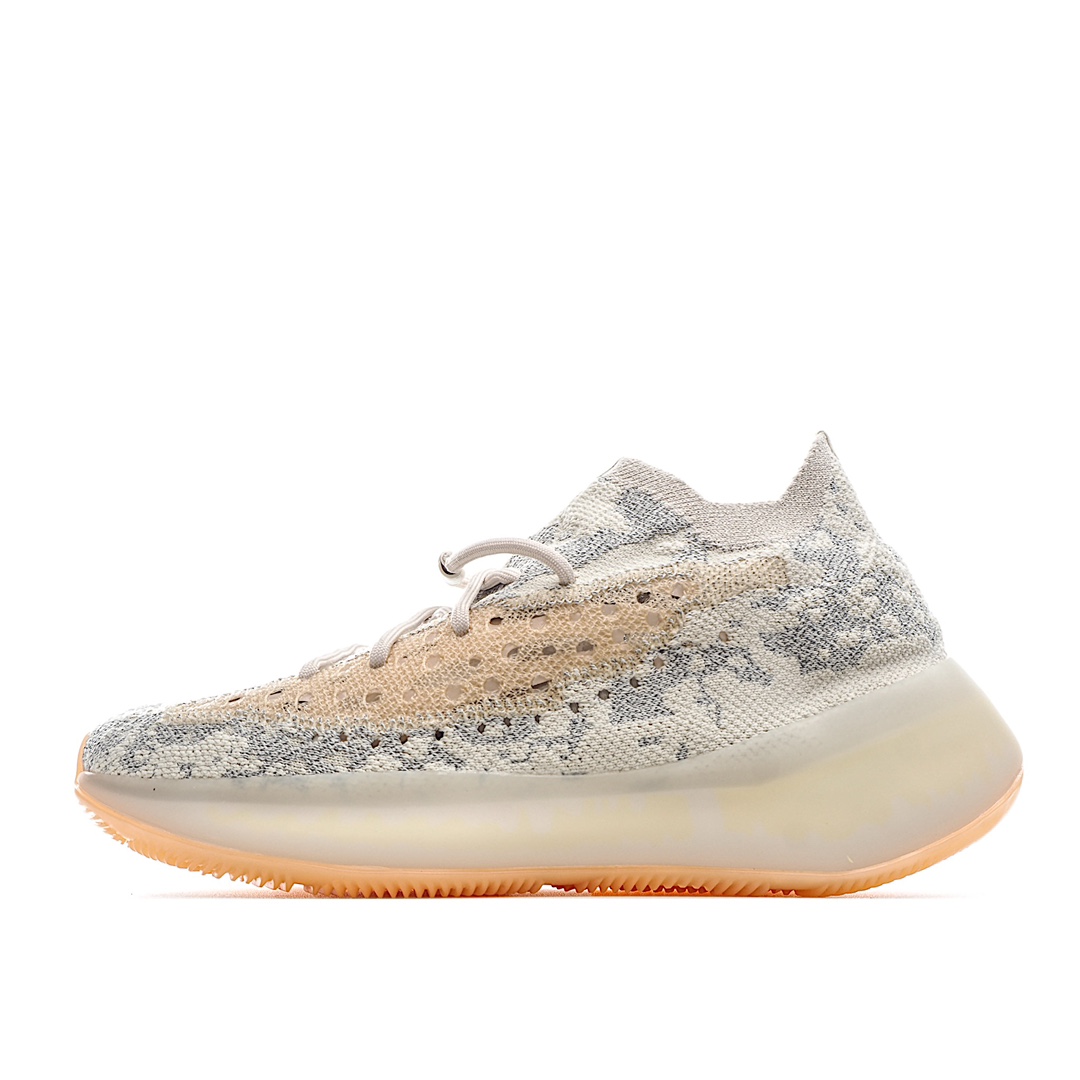 纯原 H5 大厂出品 AD Yeezy Boost 380 V3 蜜桃粉 全码出货原厂纱线飞织原面 德国进口机台针织成型 原档案菲林稿飞织原面开版精准激光雕刻 独特编织纹路凹凸质感