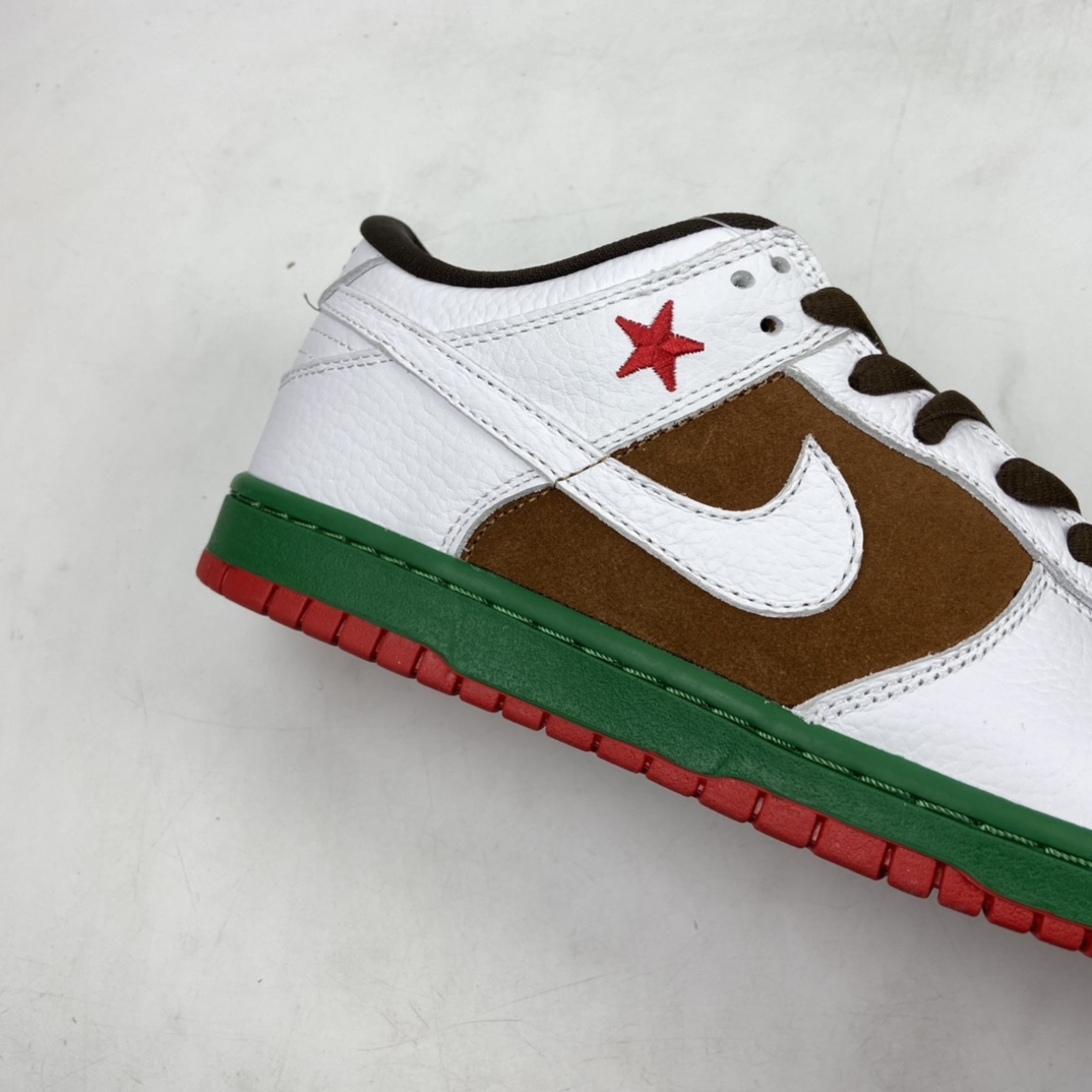 P300 Nike SB Dunk Low Pro”Cali” 白绿棕喜力2004加州限定 扣篮系列低帮休闲运动滑板板鞋 04292-211
