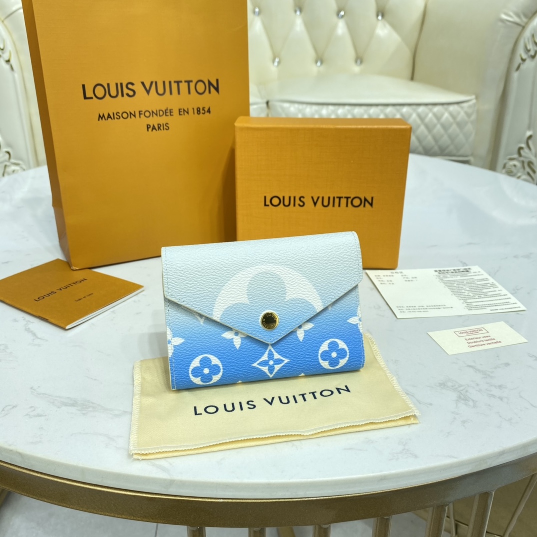 website to buy replica
 Louis Vuitton Wallet Blue Pink Women Monogram Canvas Summer Collection Mini M80388