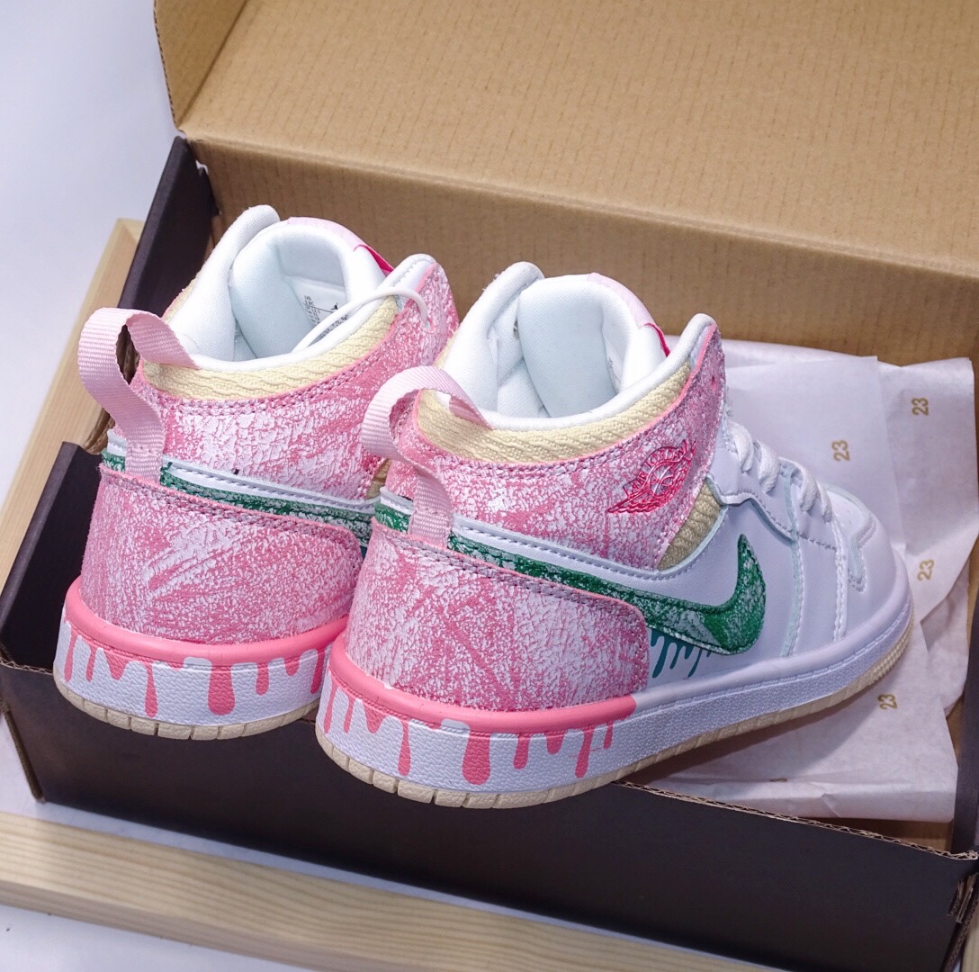 NK Jordanchild Childrens: Air Jordan 1 High Black Toe AJ1 Baby Head Pelt - 图片 9