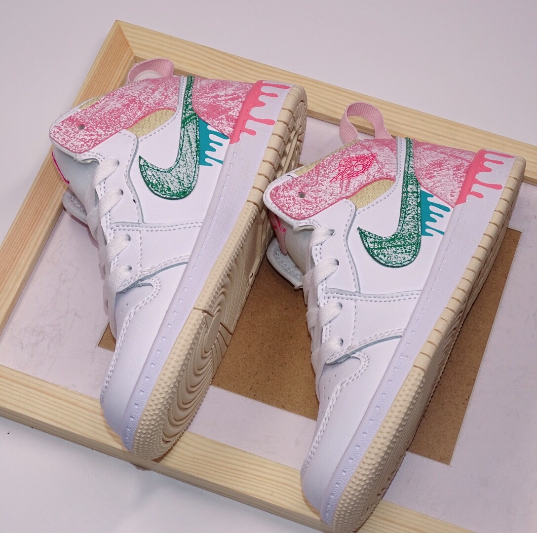 NK Jordanchild Childrens: Air Jordan 1 High Black Toe AJ1 Baby Head Pelt - 图片 8