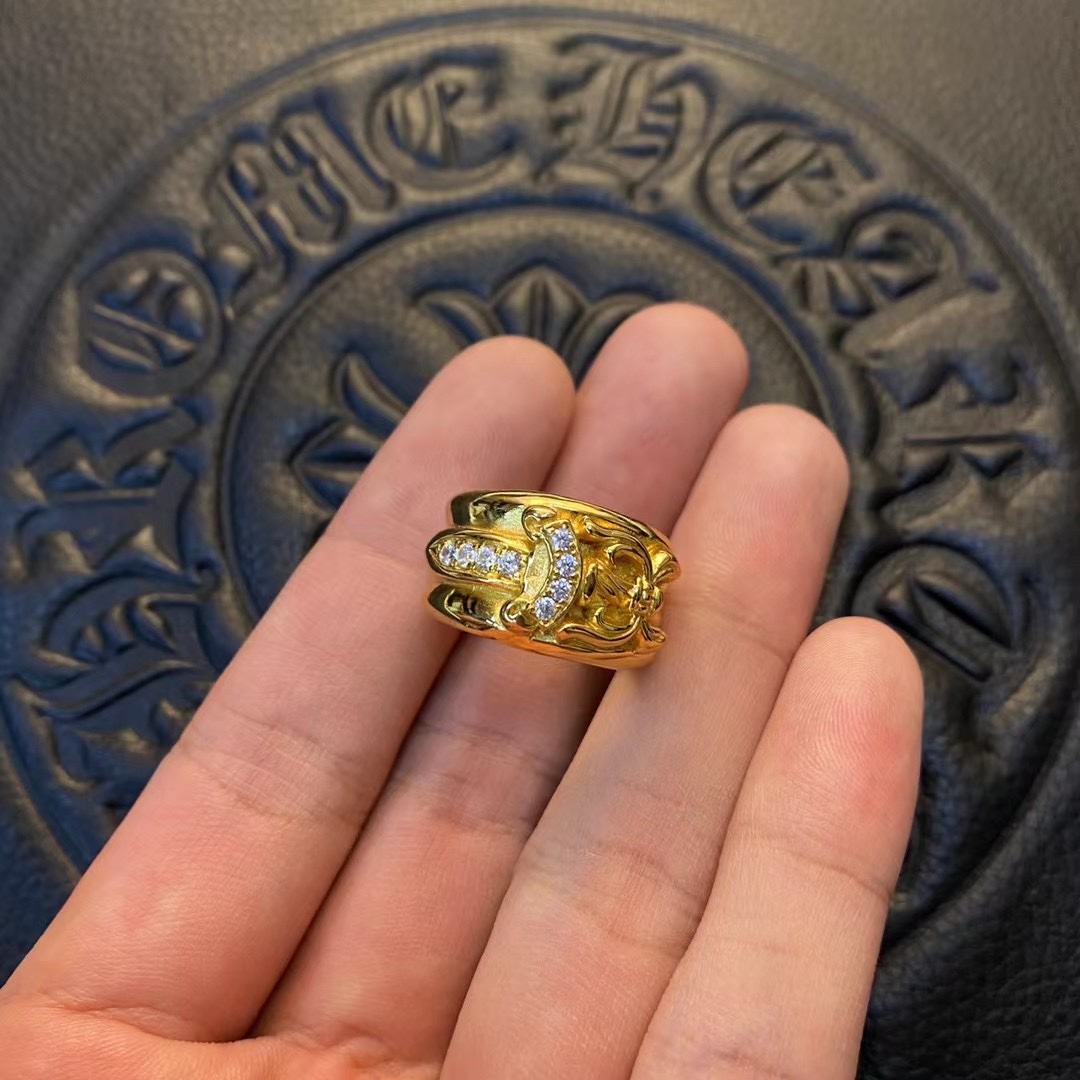 Gold-plated custom with diamond setting