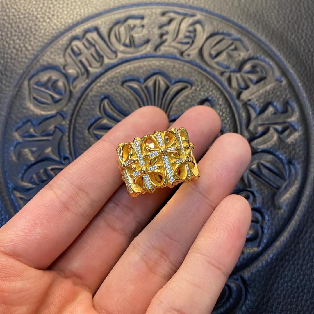 Gold-plated custom with diamond setting