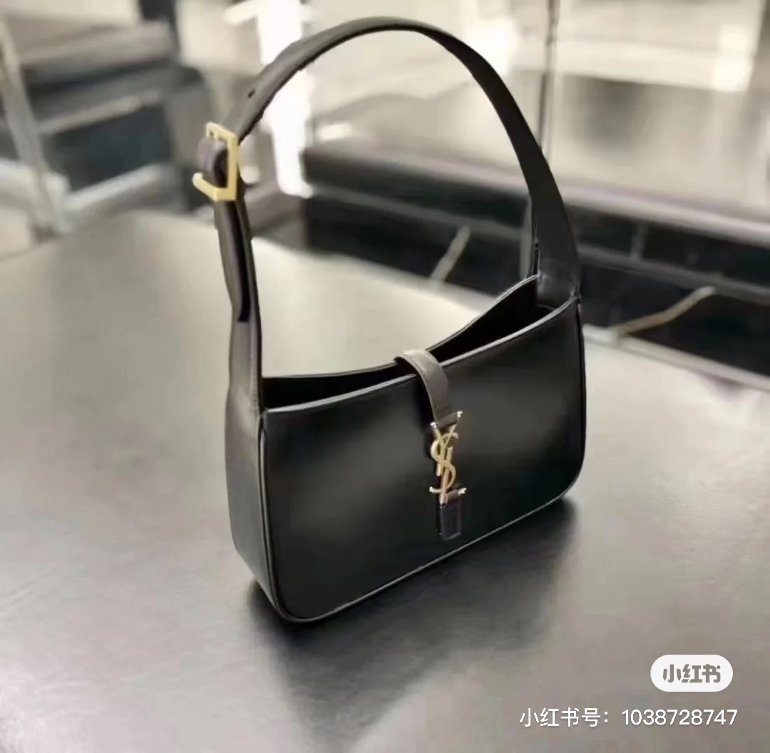 Saint laurent Ysl LE 5 À 7 平纹腋下包 657228黑色