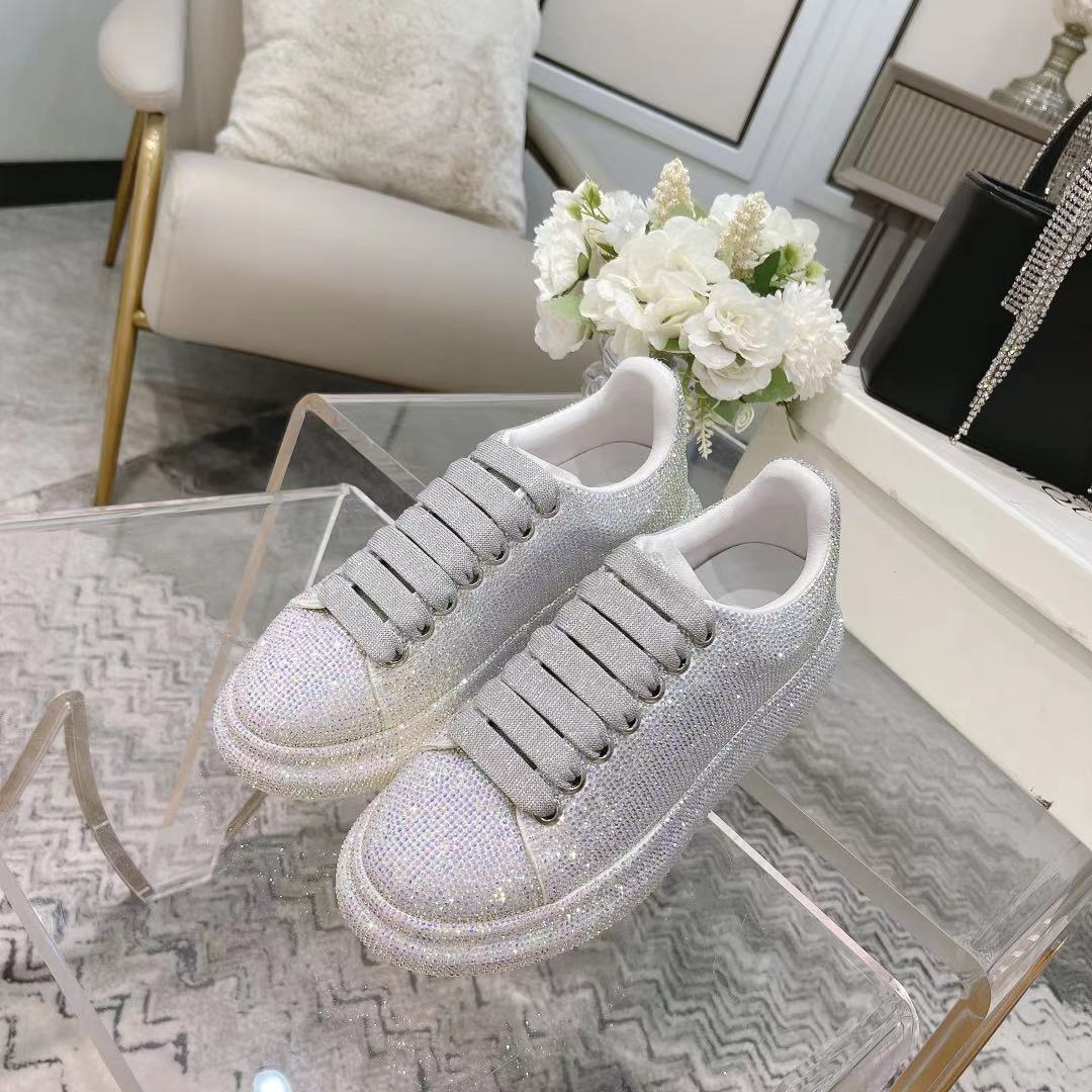 Alexander McQueen Crystal Embellished Velvet Sneakers - Limited Edition 3 a1618679718396 0825