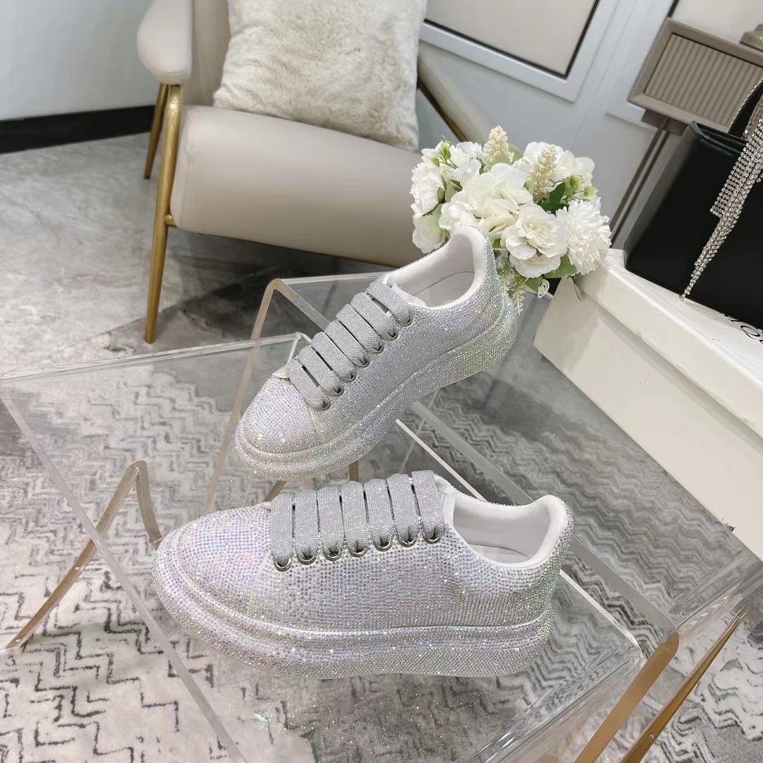 Alexander McQueen Crystal Embellished Velvet Sneakers - Limited Edition 1 Alexander McQueen Crystal Embellished Velvet Sneakers - Limited Edition