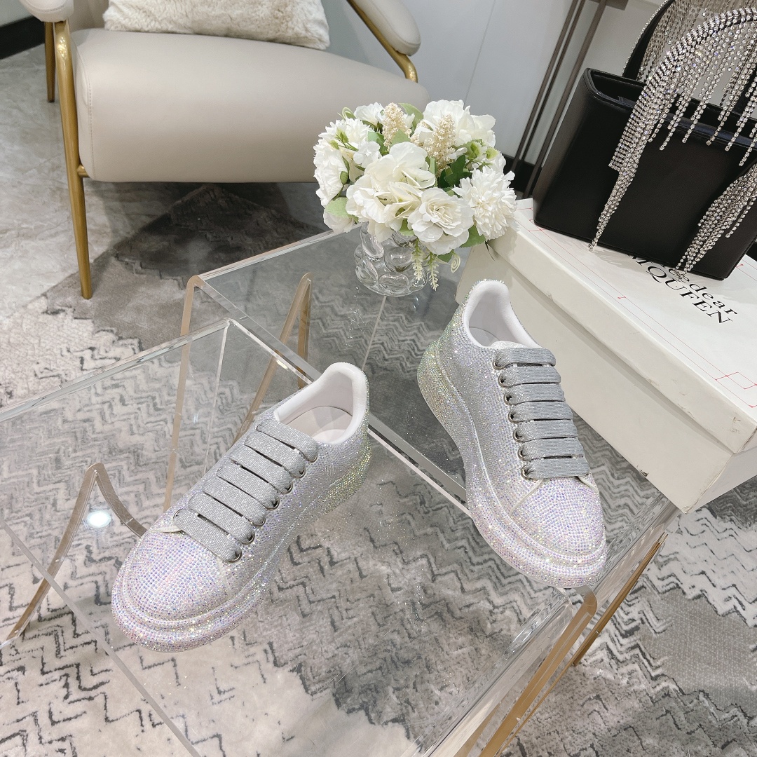 Alexander McQueen Crystal Embellished Velvet Sneakers - Limited Edition 9 a1618679737679 4647