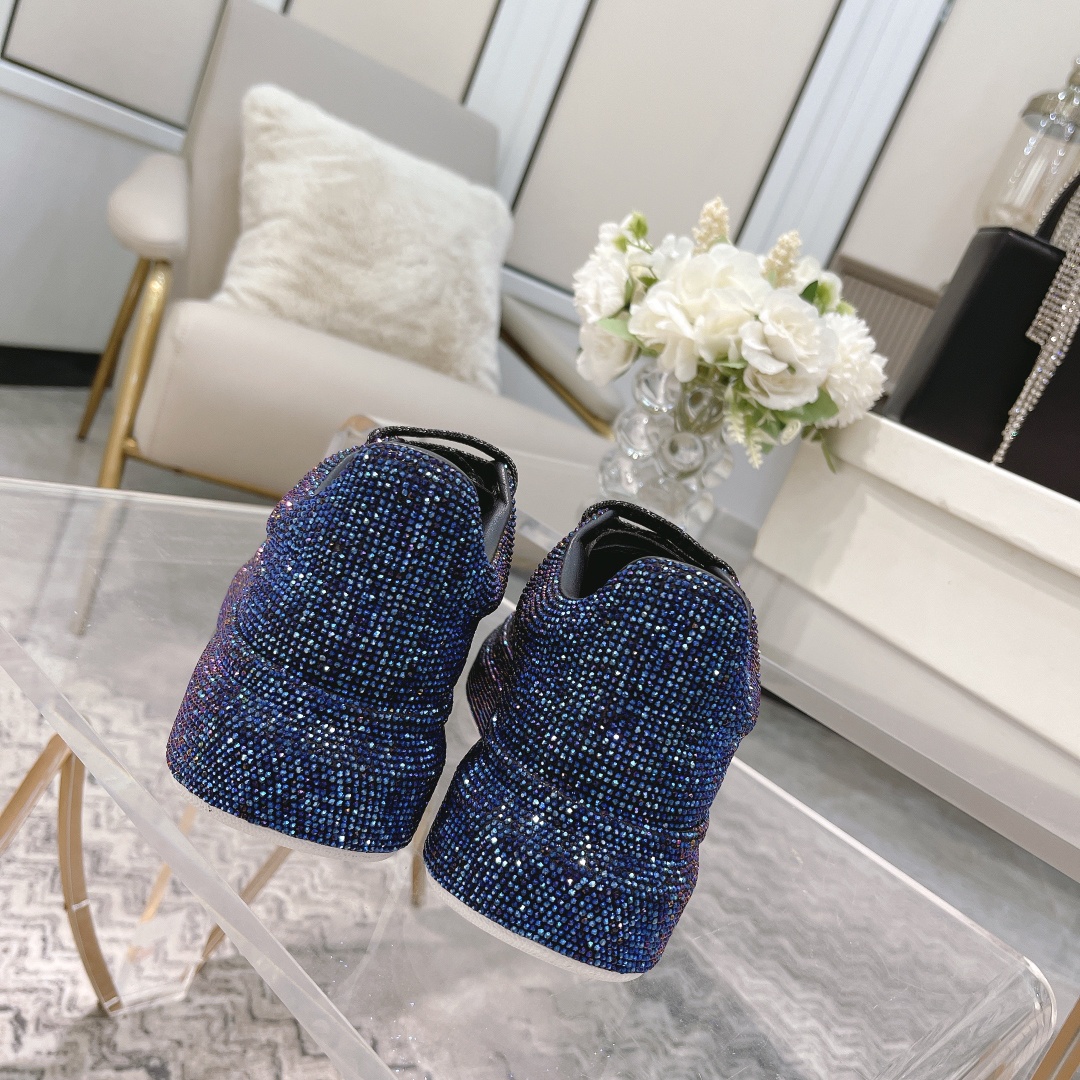Alexander McQueen Crystal Embellished Velvet Sneakers Gradient Color 2025SS 9 a1618679779276 7175
