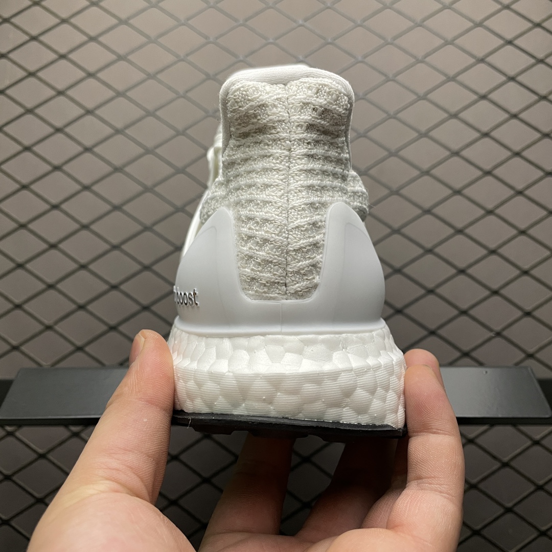 180 AD 阿迪 Ultra Boost 4.0 UB4.0 全掌爆米花 针织黑条纹 透气跑步鞋 BB6168