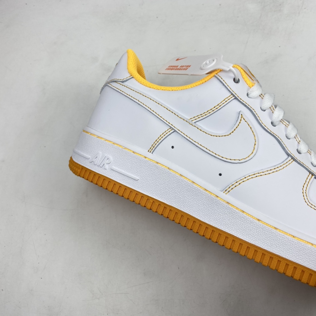 P200 NK Air Force 1 Low 空军一号低帮休闲板鞋 白黄缝线 CV1724-102