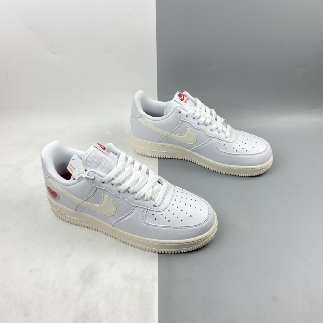 P200   NK Air Force 1“ Valentine’s Day”空军一号白红情人节 DD7117-100
