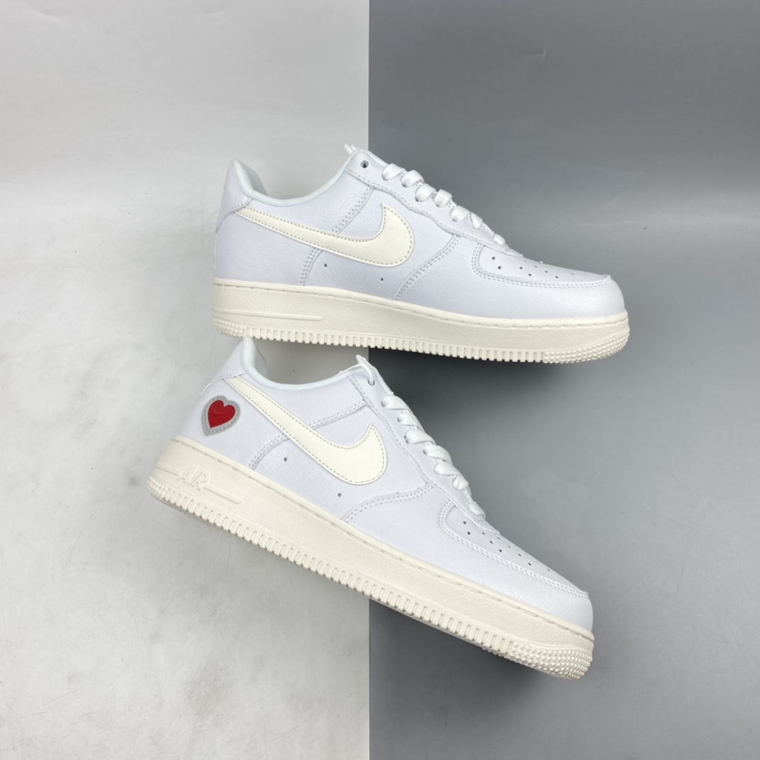 P200   NK Air Force 1“ Valentine’s Day”空军一号白红情人节 DD7117-100