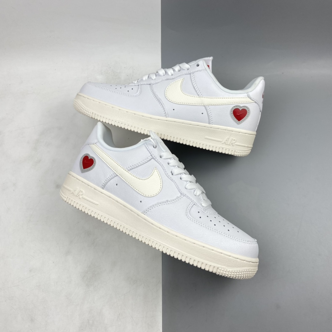 P200   NK Air Force 1“ Valentine’s Day”空军一号白红情人节 DD7117-100