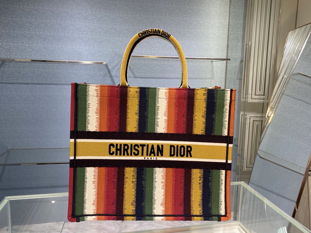 Dior Tote Bags Embroidery Summer Collection Vintage