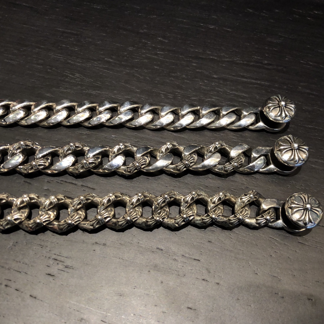 Chrome Hearts 𝐂𝐡𝐫𝐨𝐦𝐞 𝐡𝐞𝐚𝐫𝐭𝐬 克罗心十字架粗手链