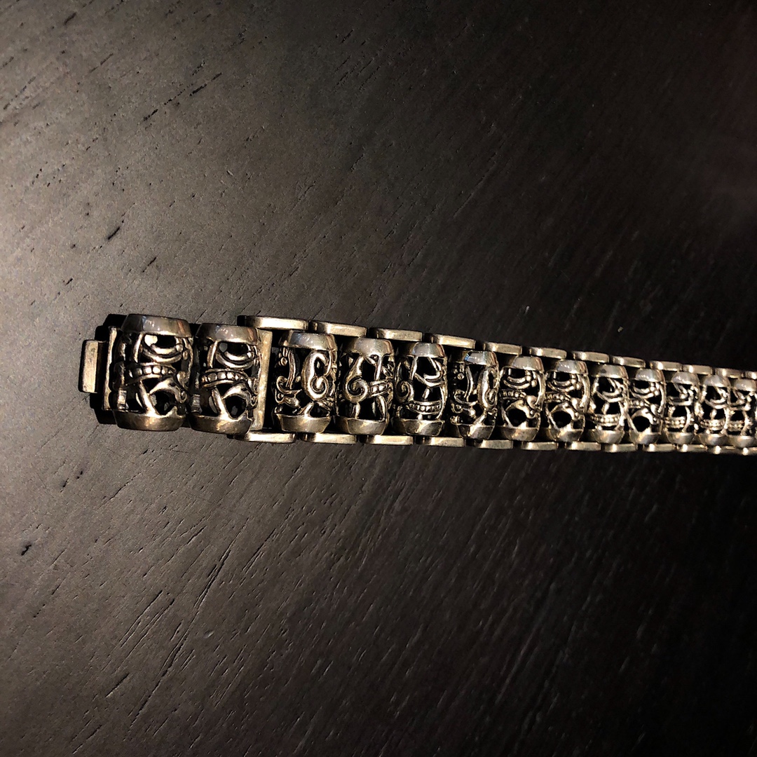Chrome Hearts 𝐂𝐡𝐫𝐨𝐦𝐞 𝐡𝐞𝐚𝐫𝐭𝐬 克罗心蔓藤粗手链