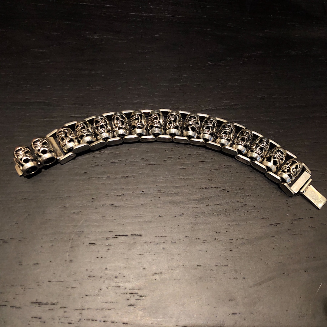 Chrome Hearts 𝐂𝐡𝐫𝐨𝐦𝐞 𝐡𝐞𝐚𝐫𝐭𝐬 克罗心蔓藤粗手链