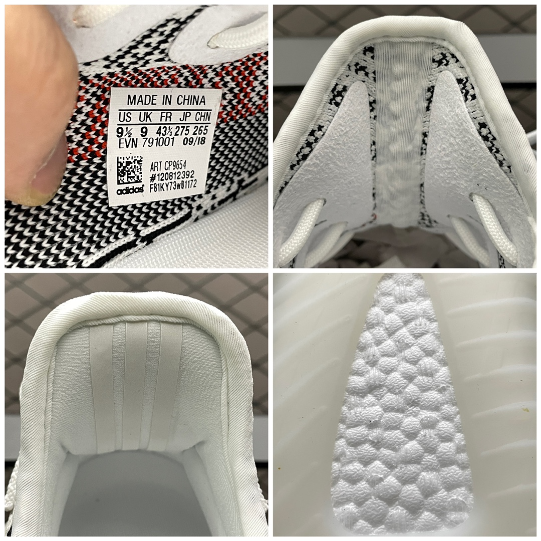 220 最顶零售性价版 AD 阿迪Yeezy 350V2  ” Zebra ” 白斑马 CP9654