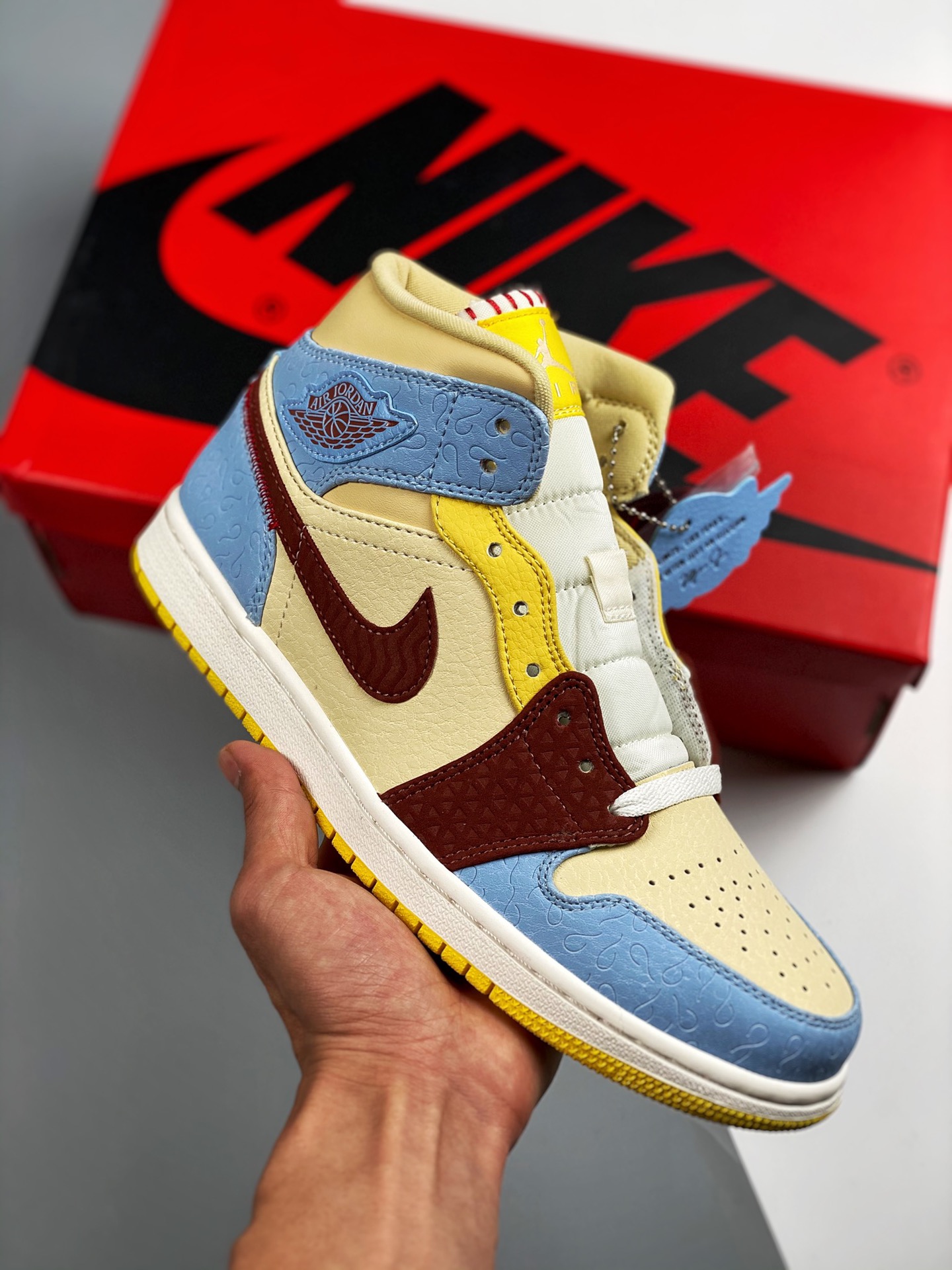 Versión de verificación Air Jordan 1 Mid 'Estilo africano'. ¡La mejor calidad de media caña del mercado, calidad tope! …