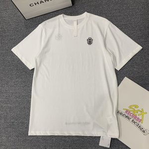 Chrome Hearts Clothing T-Shirt Replica AAA+ Designer
 Embroidery Short Sleeve