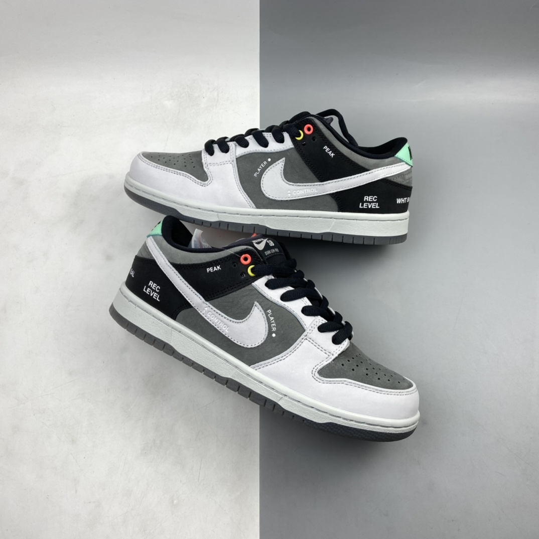 P360 Nike Dunk SB Low Pro ISO 摄相机联名 黑灰扣篮系列 复古休闲运动滑板鞋 CV1659-001