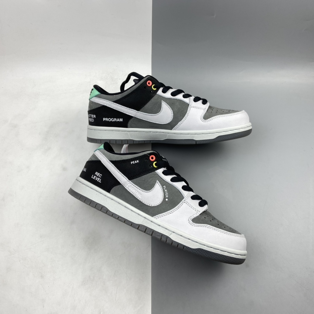 P360 Nike Dunk SB Low Pro ISO 摄相机联名 黑灰扣篮系列 复古休闲运动滑板鞋 CV1659-001