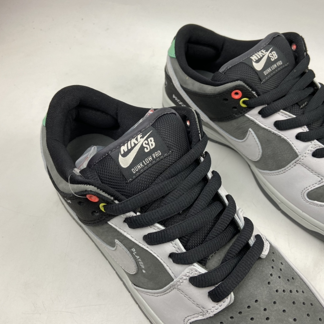 P360 Nike Dunk SB Low Pro ISO 摄相机联名 黑灰扣篮系列 复古休闲运动滑板鞋 CV1659-001
