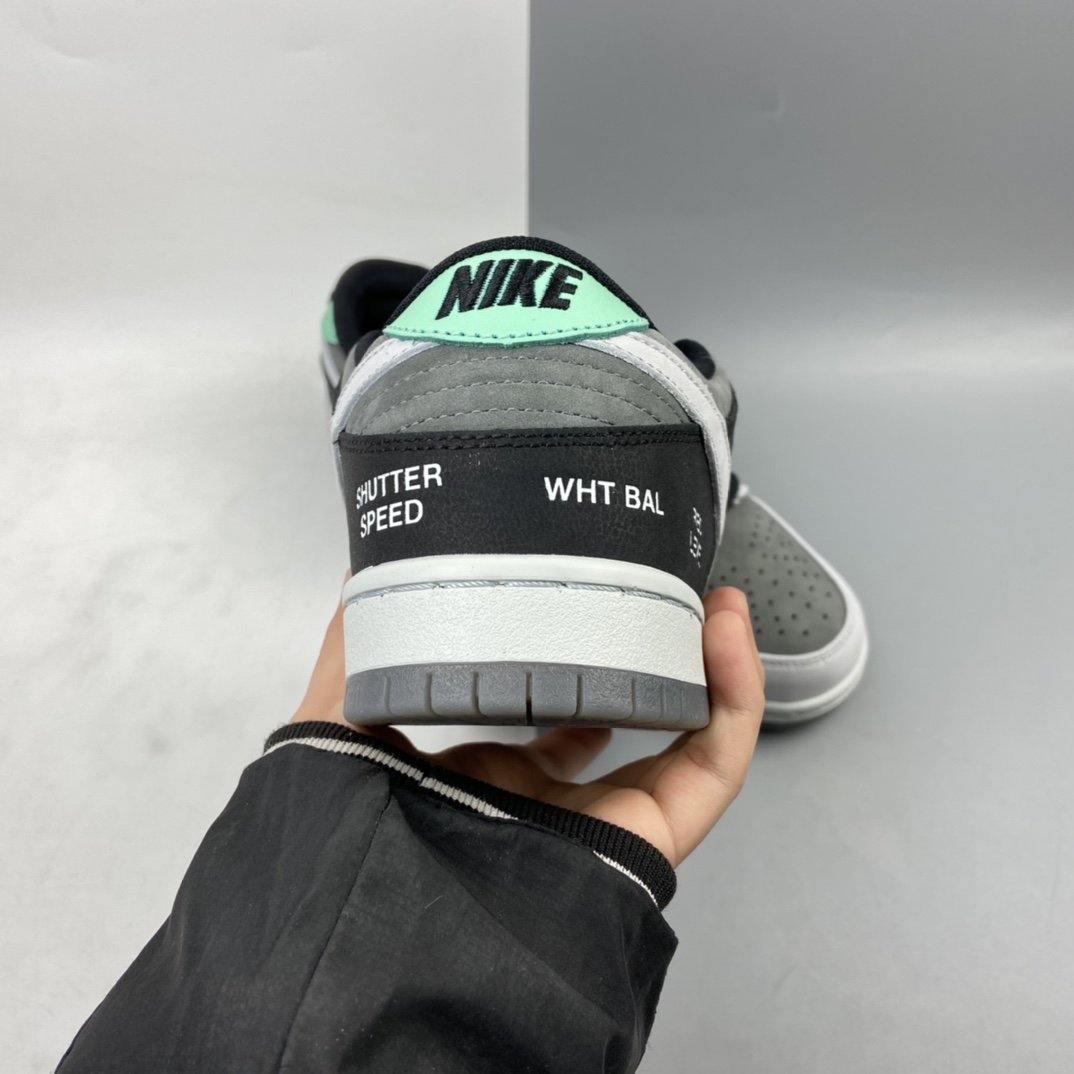 P360 Nike Dunk SB Low Pro ISO 摄相机联名 黑灰扣篮系列 复古休闲运动滑板鞋 CV1659-001
