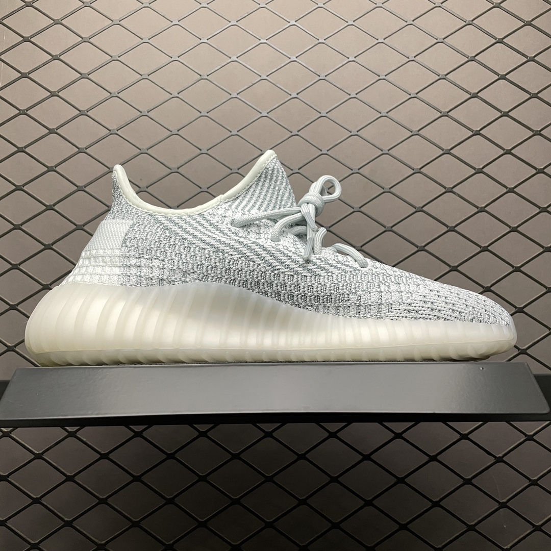 220 最顶零售性价版 AD 阿迪Yeezy 350V2  ” Cloud White Reflective ” 冰蓝满天星 FW5317