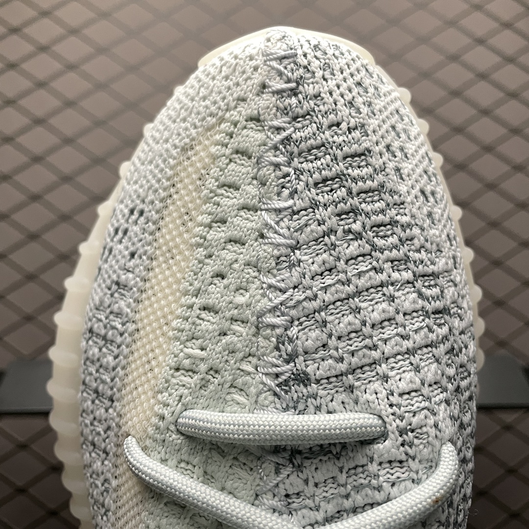 220 最顶零售性价版 AD 阿迪Yeezy 350V2  ” Cloud White Reflective ” 冰蓝满天星 FW5317